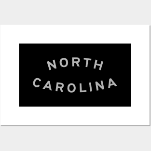 North Carolina Typography Posters and Art